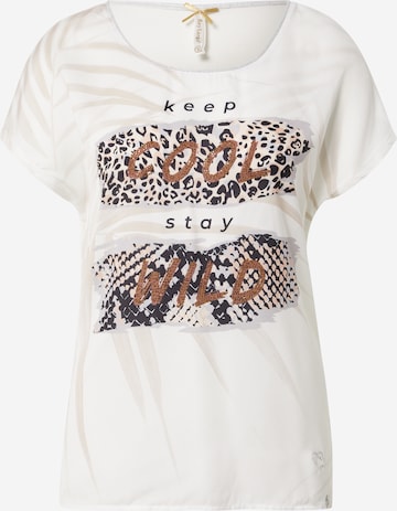 T-shirt Key Largo en blanc : devant