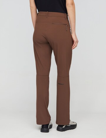 MAMMUT Regular Outdoor Pants in Brown