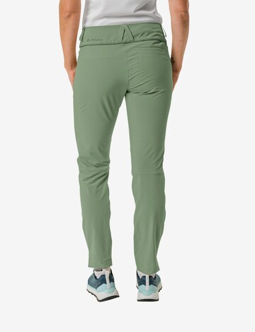 VAUDE Slim fit Outdoor Pants 'Skomer II' in Green