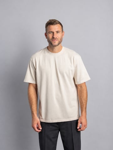 Dirts Shirt 'Heavy Cotton T-Shirt OVERSIZED' in Beige: front