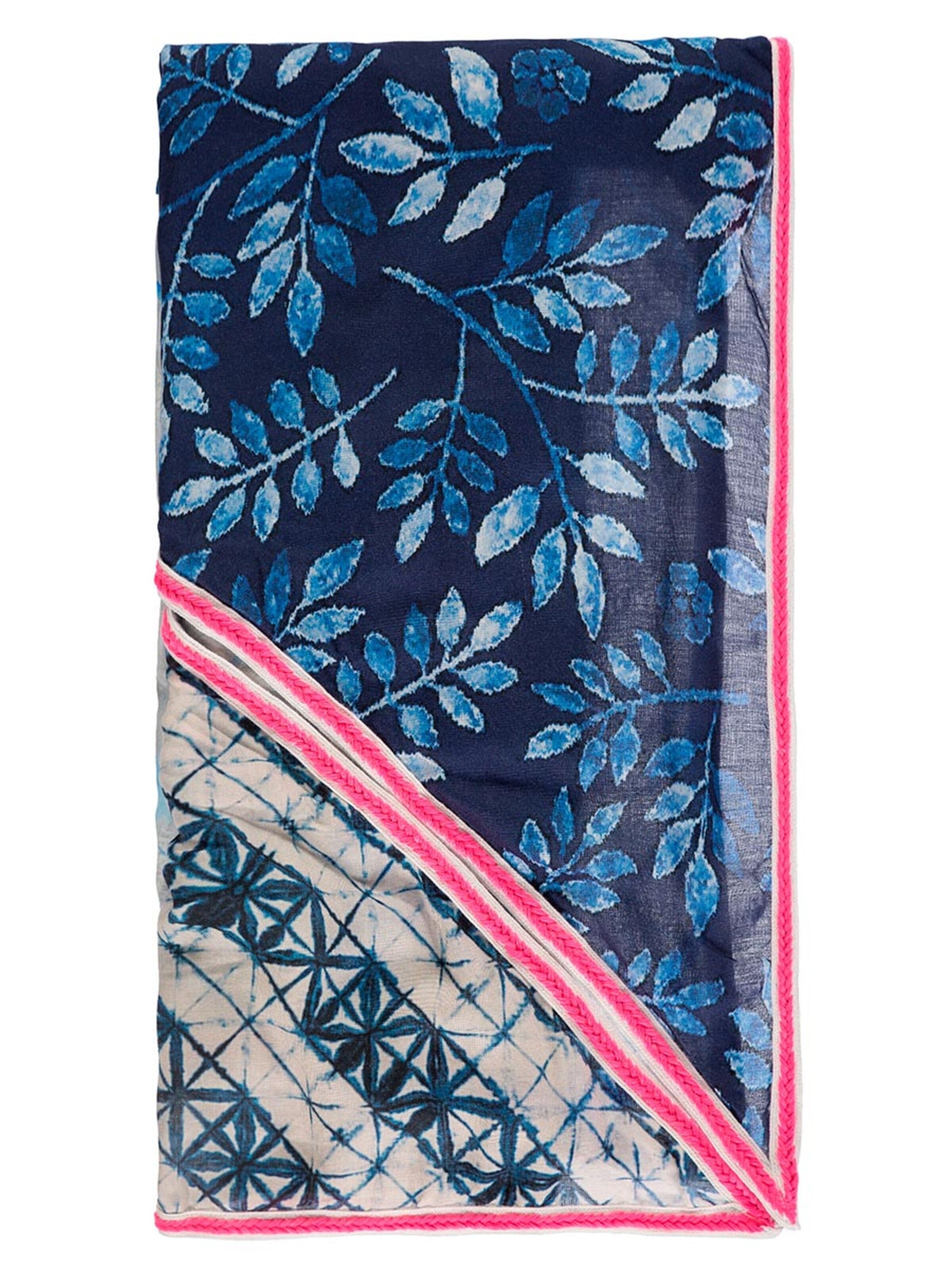Passigatti Wrap 'Dreieckstuch mit Multi-Designs' in Blue