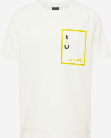 ADIDAS TERREX Toiminnallinen paita 'National Geographic' värissä valkoinen: edessä