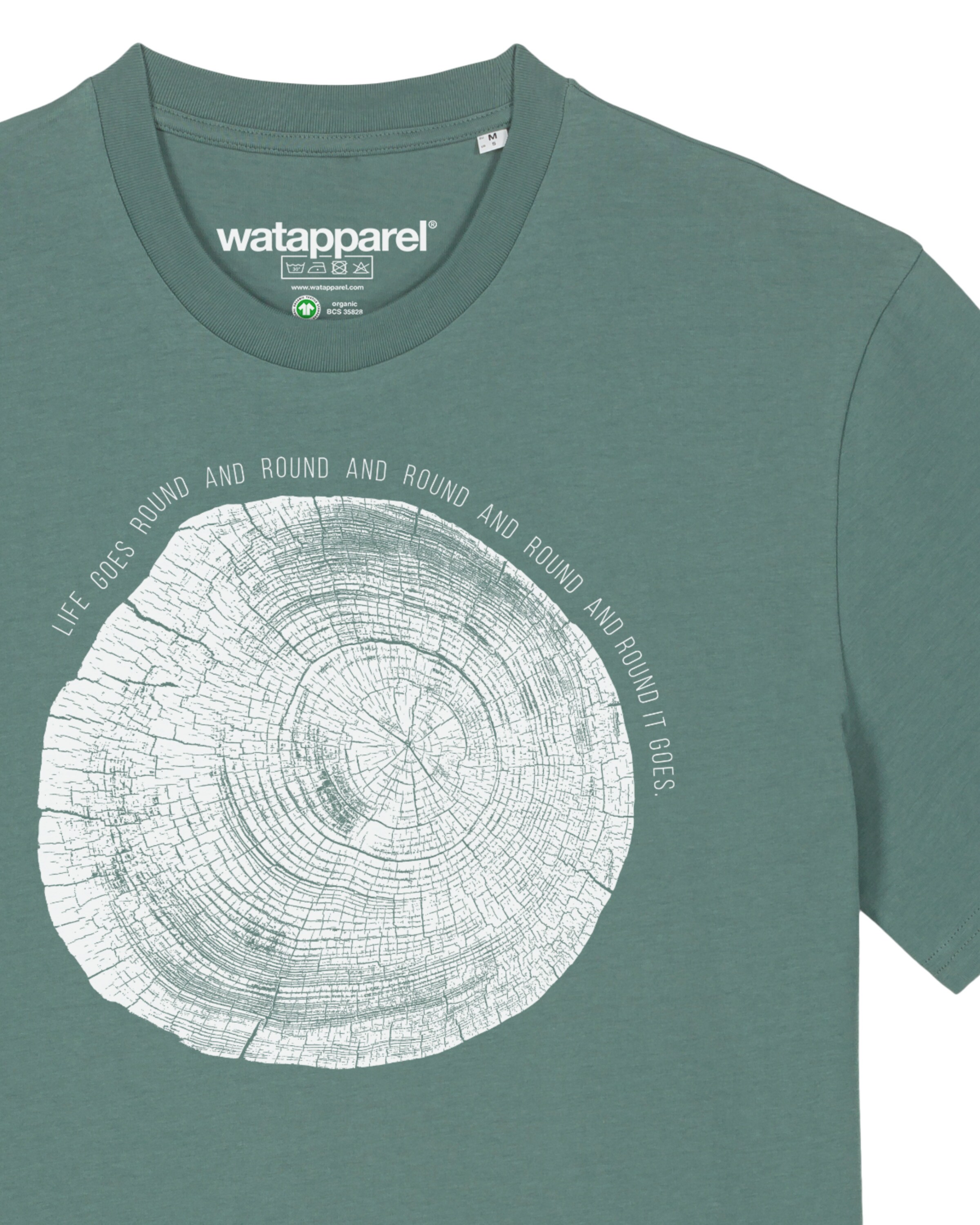 Maglietta ' Baumscheibe ' di Watapparel in verde