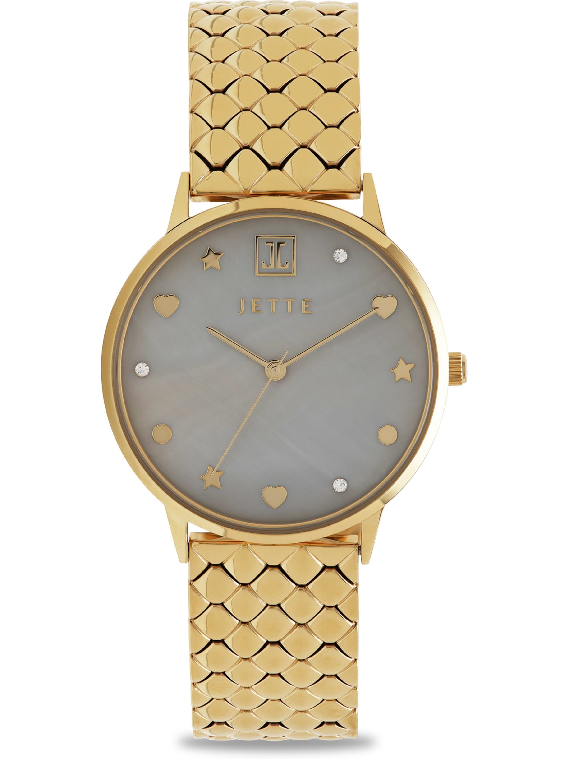JETTE Analog Watch in Gold: front