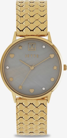JETTE Analog Watch in Gold: front