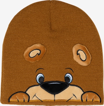 FC BAYERN MÜNCHEN Beanie 'Berni' in Brown: front