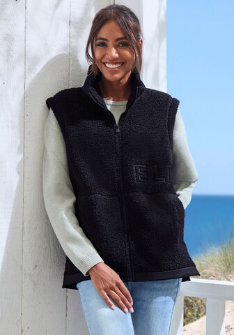 Elbsand Vest in Black: front