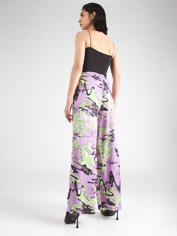 NÜMPH Wide leg Trousers 'WANDA' in Purple