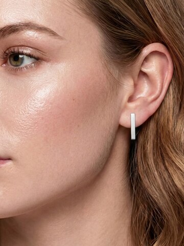 Kamiko Earrings 'BAR' in Silver: front
