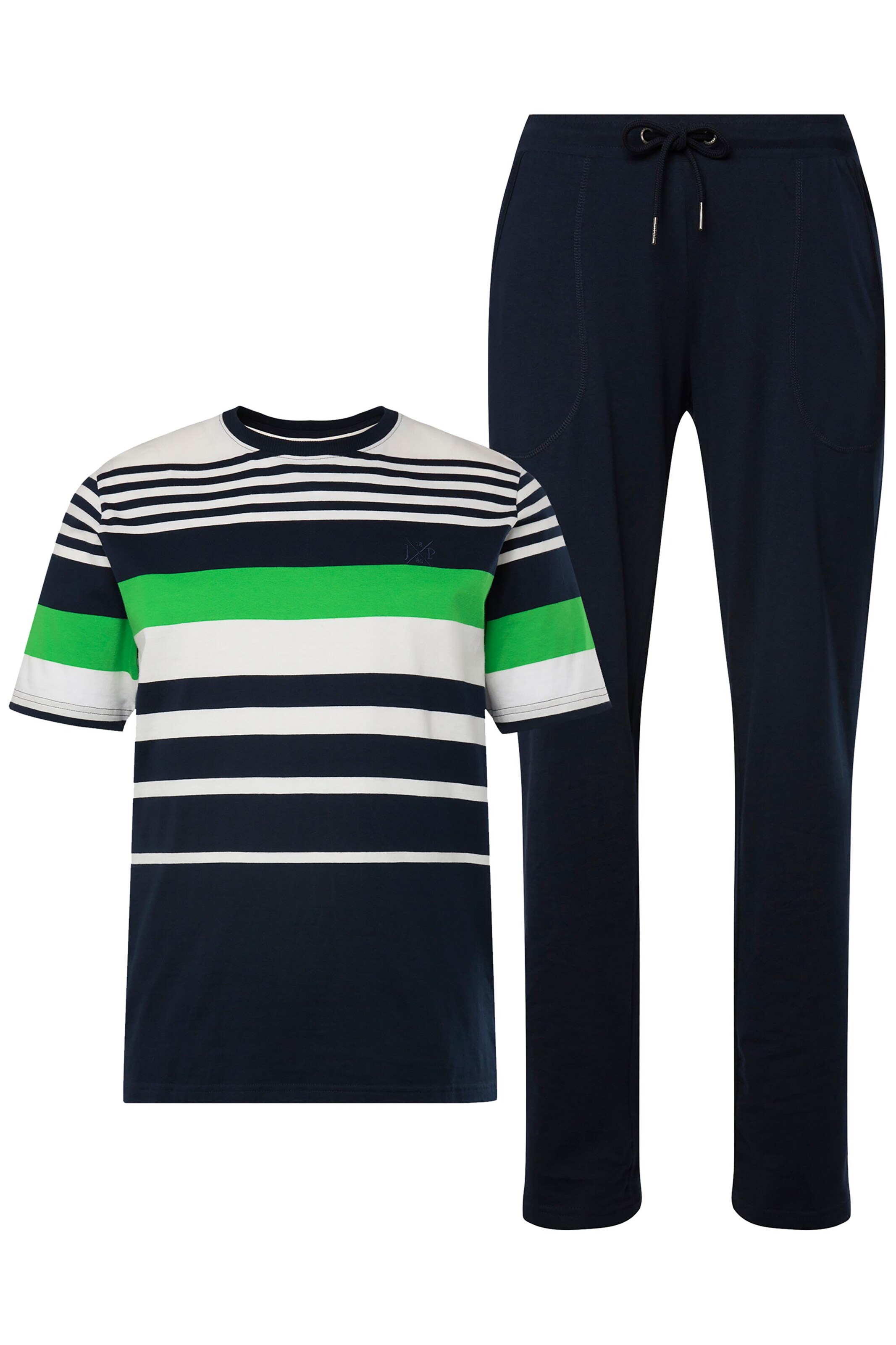 JP1880 Pyjama lang in Gemengde kleuren: voorkant