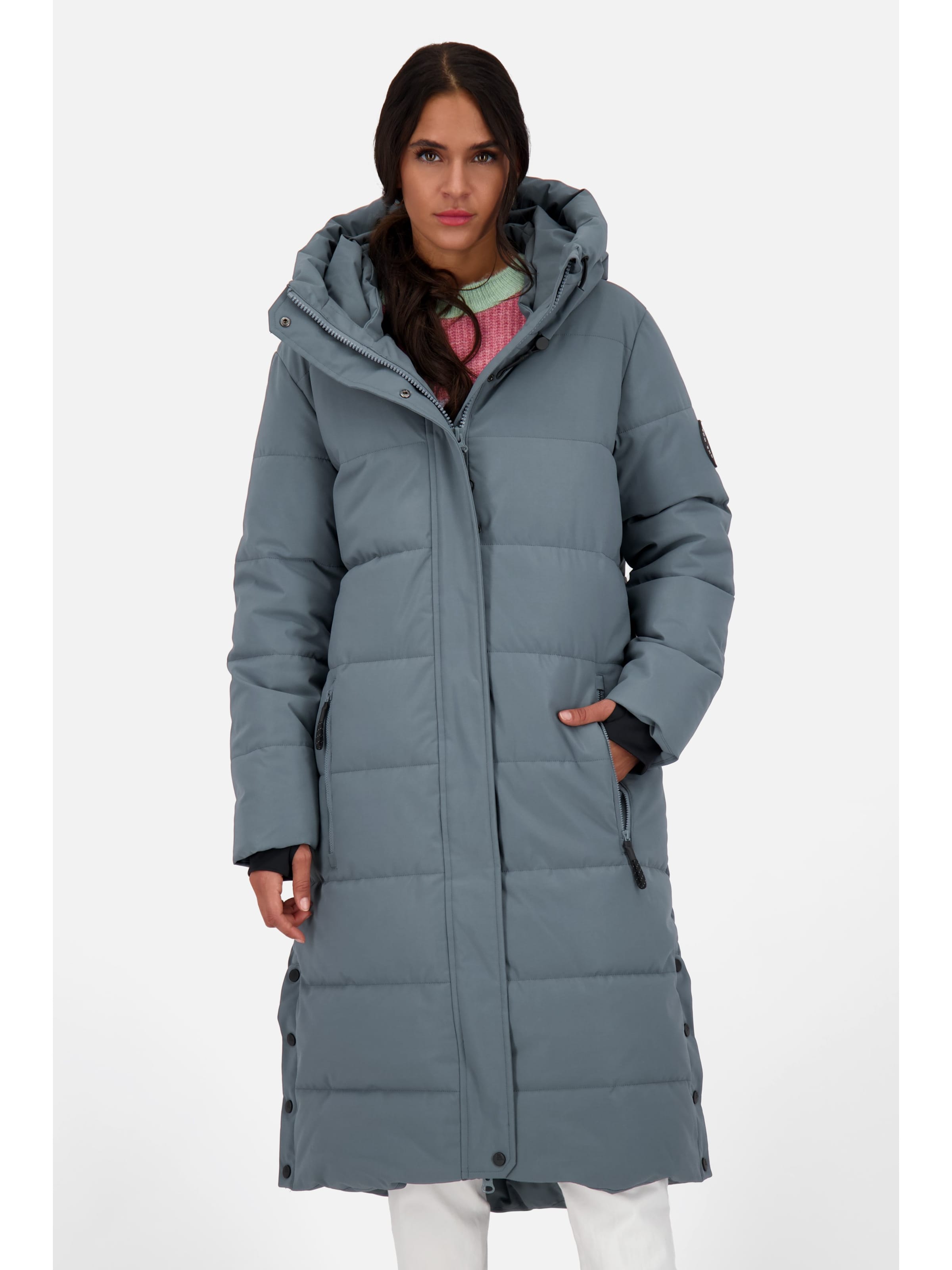 alife & kickin Χειμερινό παλτό 'Katja' σε γκρι: μπροστά