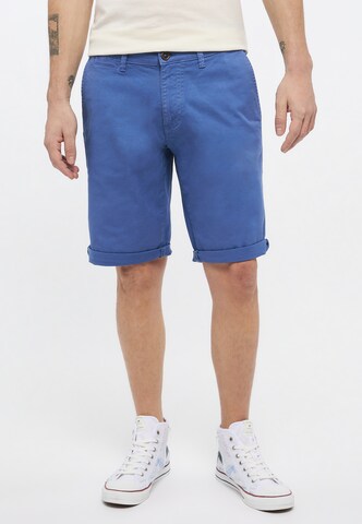 MUSTANG Regular Chino Pants in Blue: front