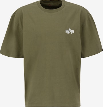 ALPHA INDUSTRIES Футболка в Зеленый: спереди