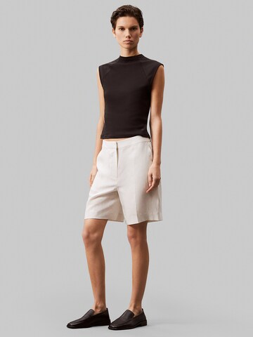 Wide Leg Pantalon à plis Calvin Klein en gris
