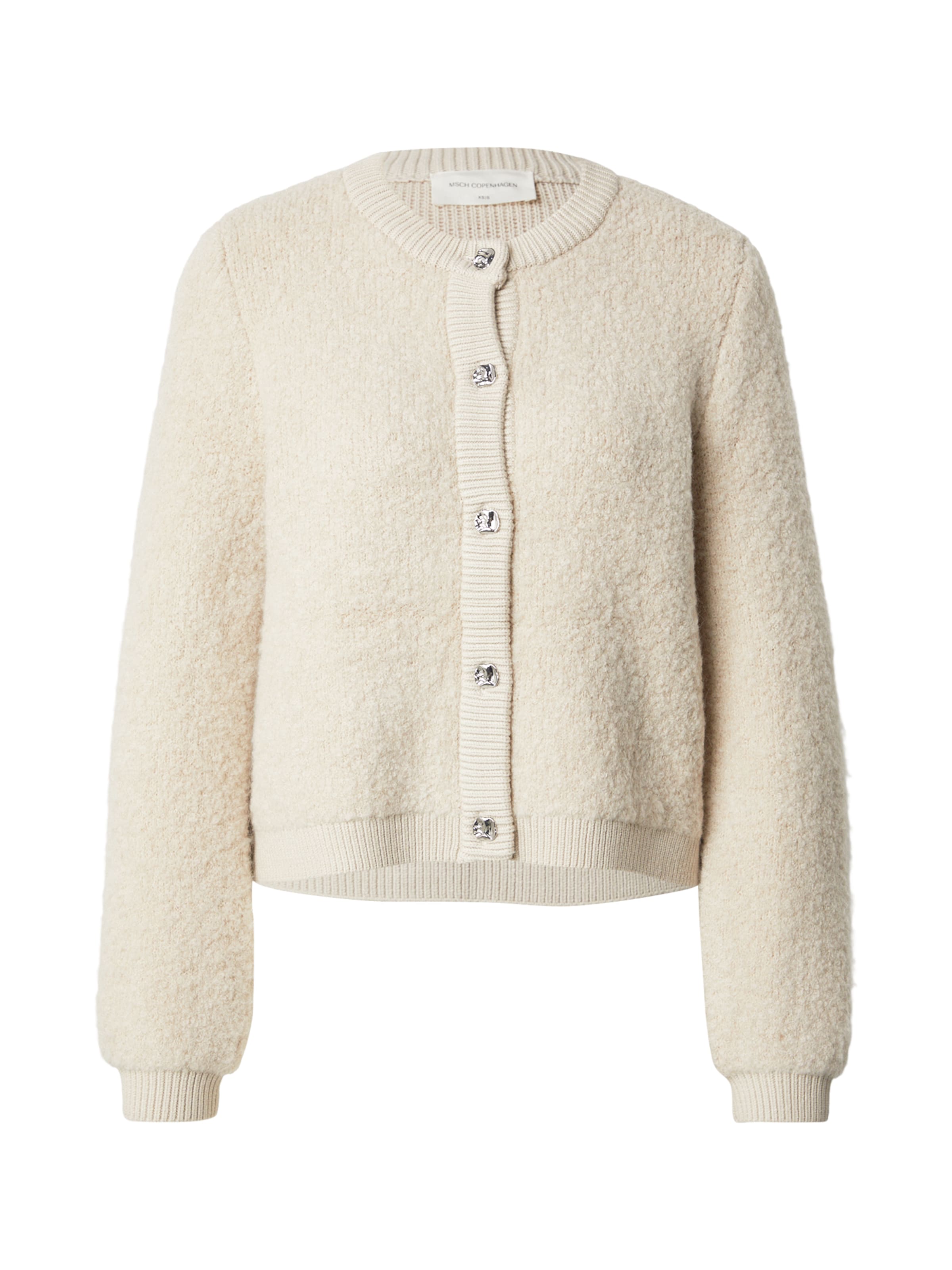 MSCH COPENHAGEN Knit cardigan 'MSCHNerida' in Beige: front
