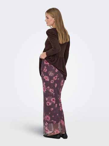 Only Maternity Nederdel 'OLMLOURA' i brun