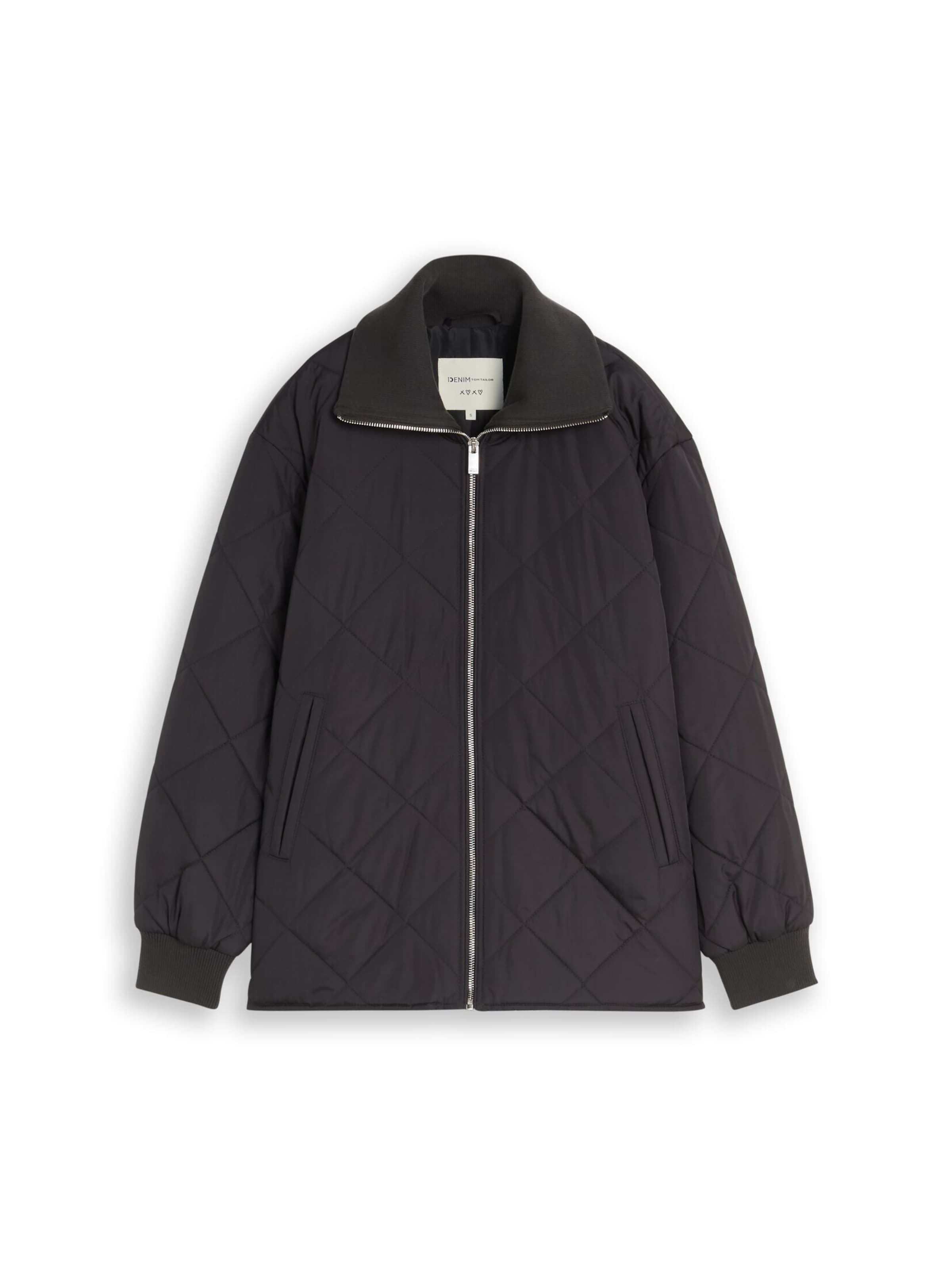 Veste d’hiver TOM TAILOR DENIM en noir : devant