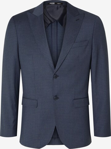 Coupe slim Veste de costume SELECTED HOMME en bleu : devant