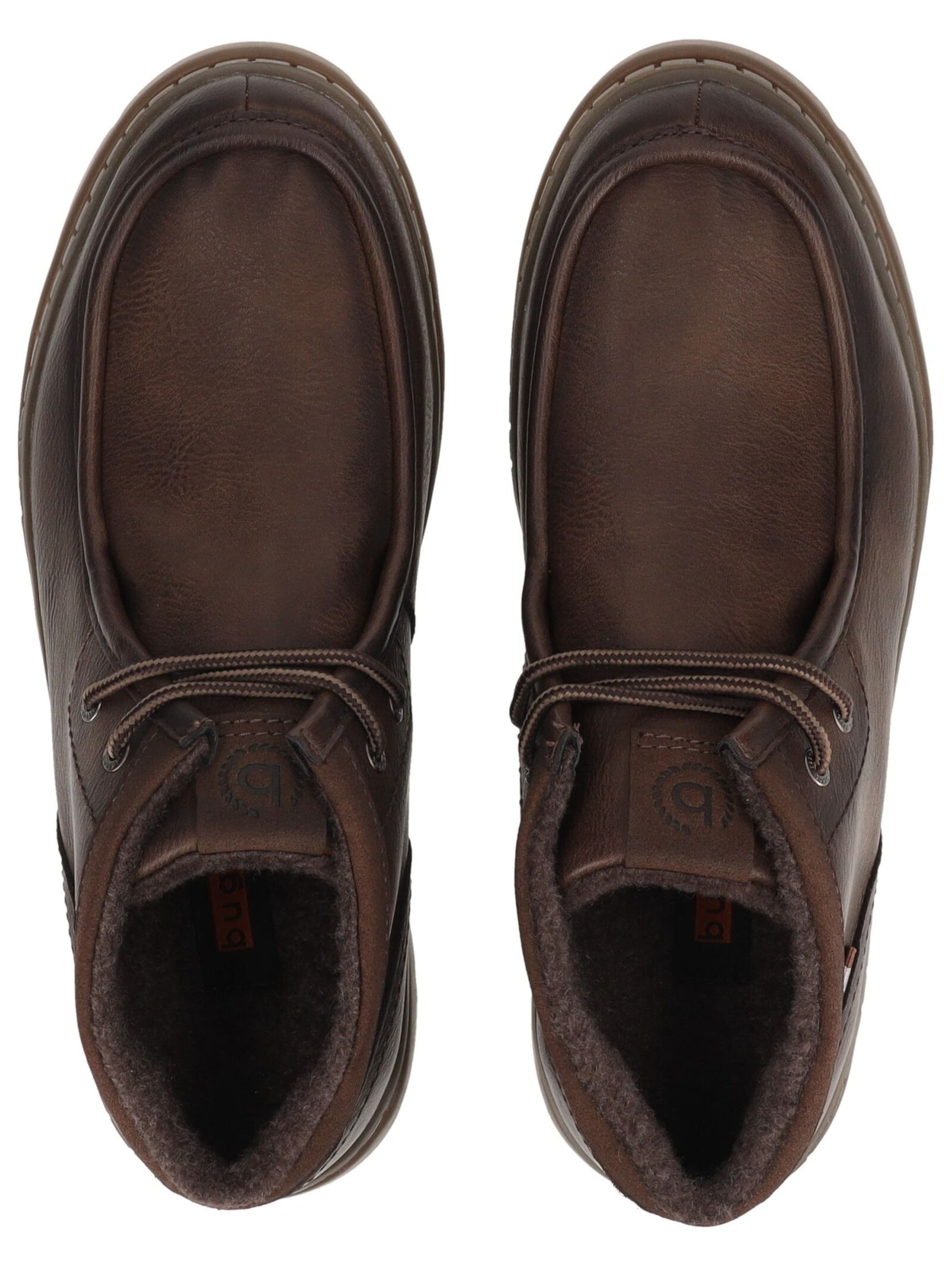 Bottes à lacets bugatti en marron