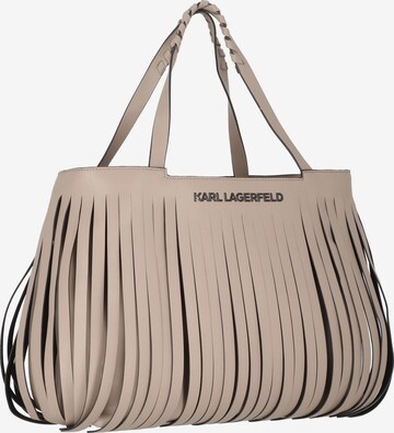 Karl Lagerfeld Shopper 'Fringe' in Braun