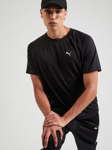 T-Shirt fonctionnel 'EVOSTRIPE' PUMA en noir : devant