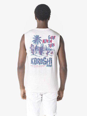 Maglietta di KOROSHI in bianco