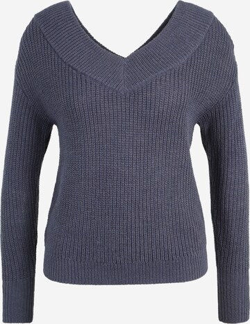 Only Petite Pullover 'MELTON' in Blau: predná strana