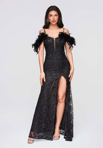 Ombre Avondjurk in Zwart