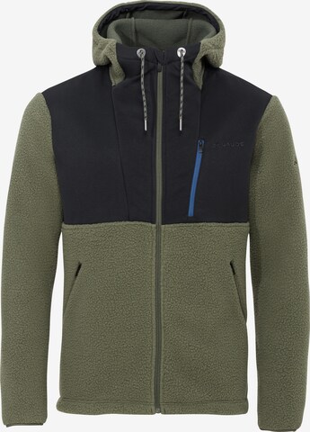 VAUDE Athletic Fleece Jacket 'Manukau' in Green: front