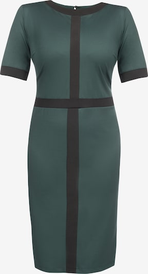 Karko Kleid 'Gabora' in dunkelgrün / schwarz, Produktansicht