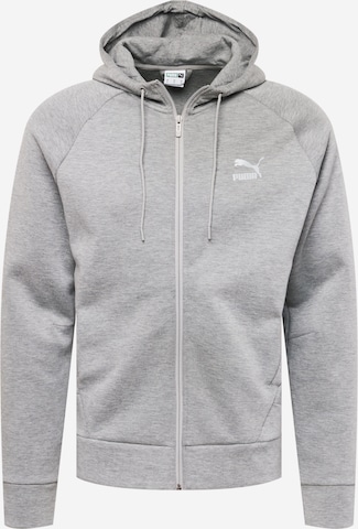 PUMA Sweatjacke in Grau: predná strana