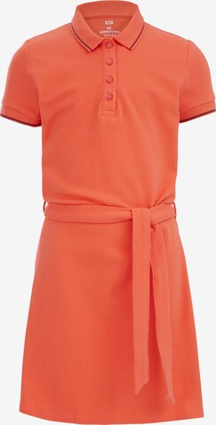 WE Fashion Dress in Orange: front