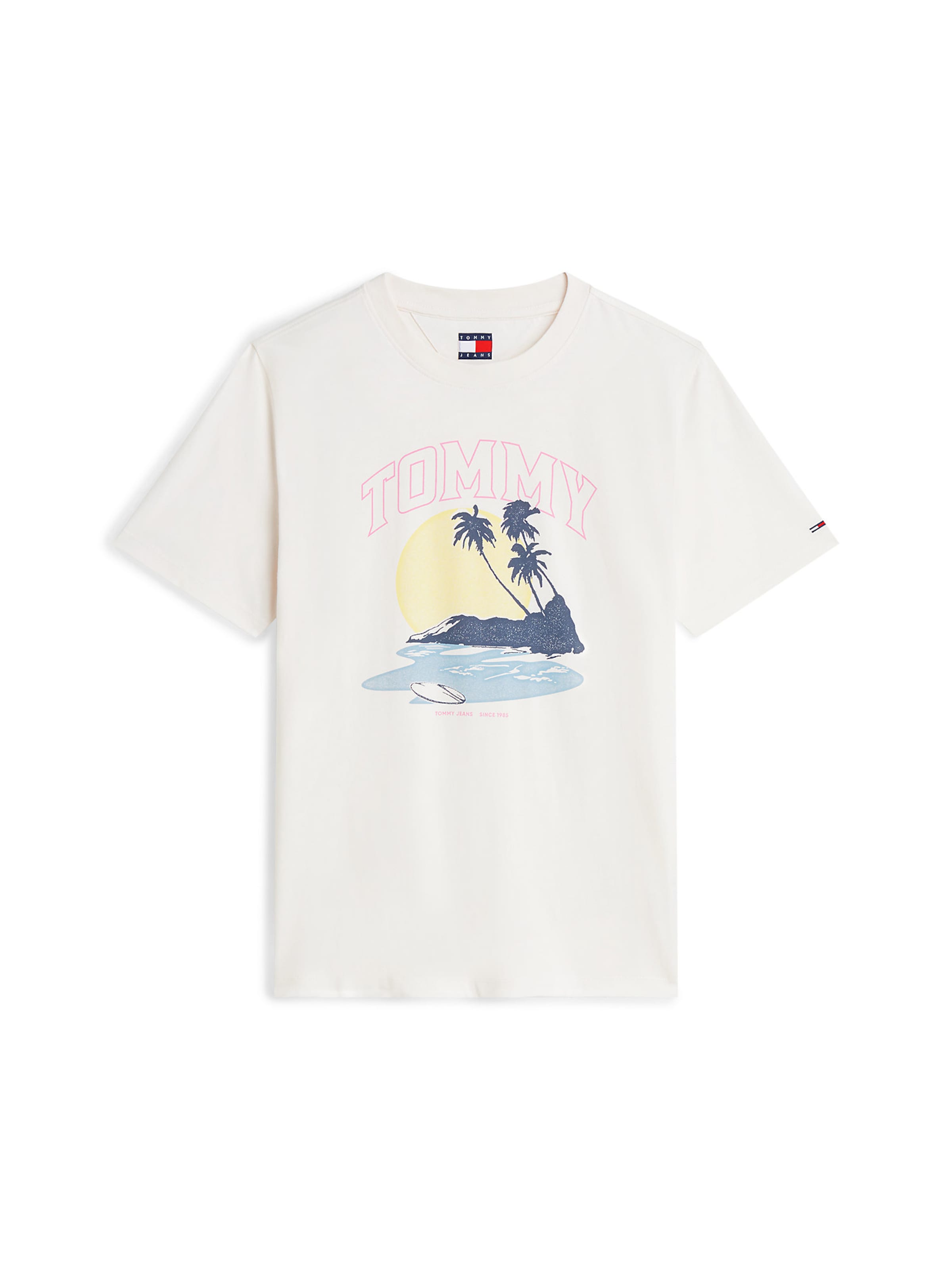 Tommy Jeans Shirt 'Novelty' in Wit: voorkant