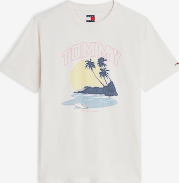 Tommy Jeans T-Shirt 'Novelty' in Weiß: Vorderseite