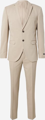 JACK & JONES Slimfit Puku 'JPRFranco' värissä harmaa: etupuoli