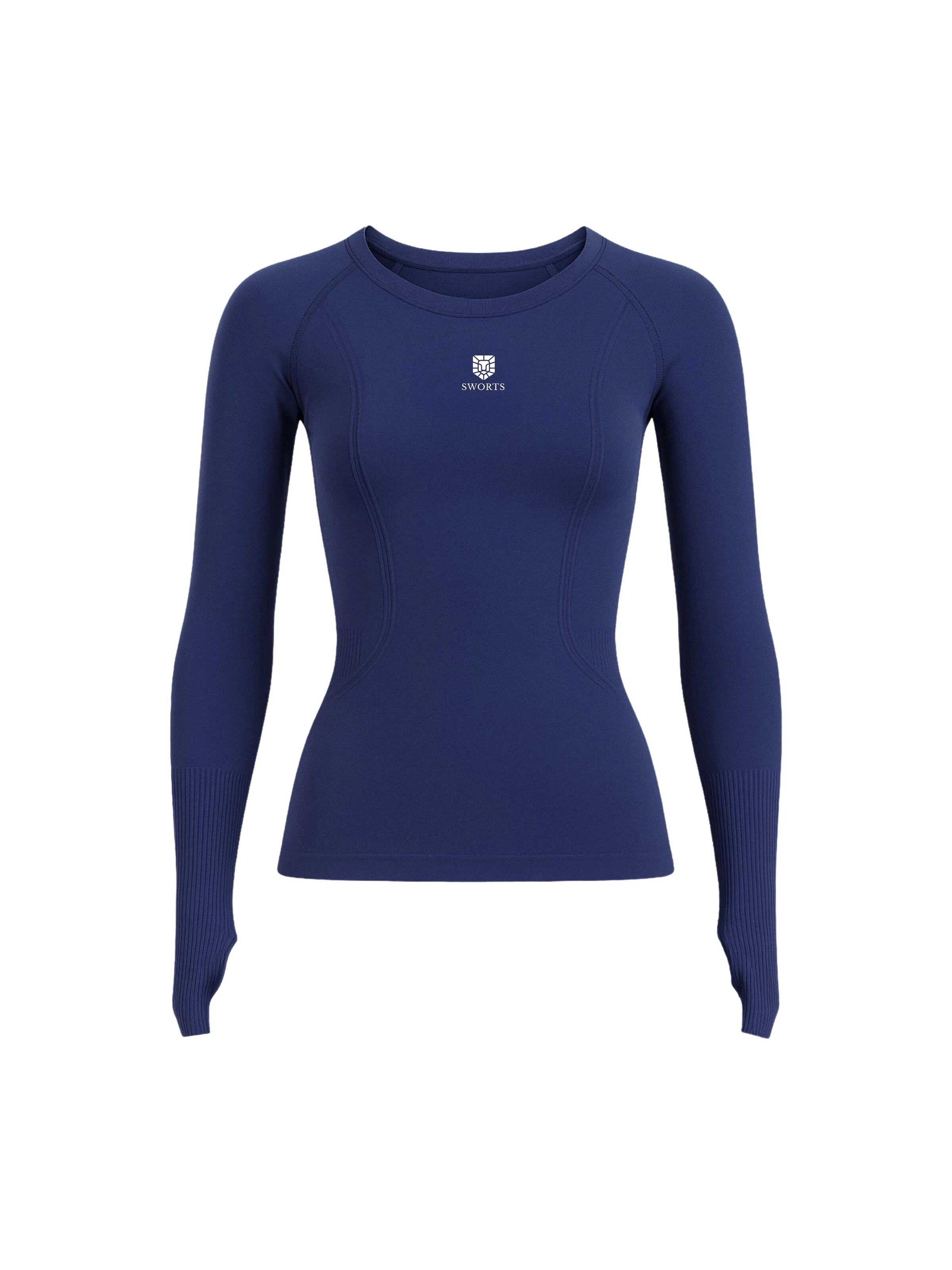 SWORTS Performance Shirt 'BASE' in Blue: front