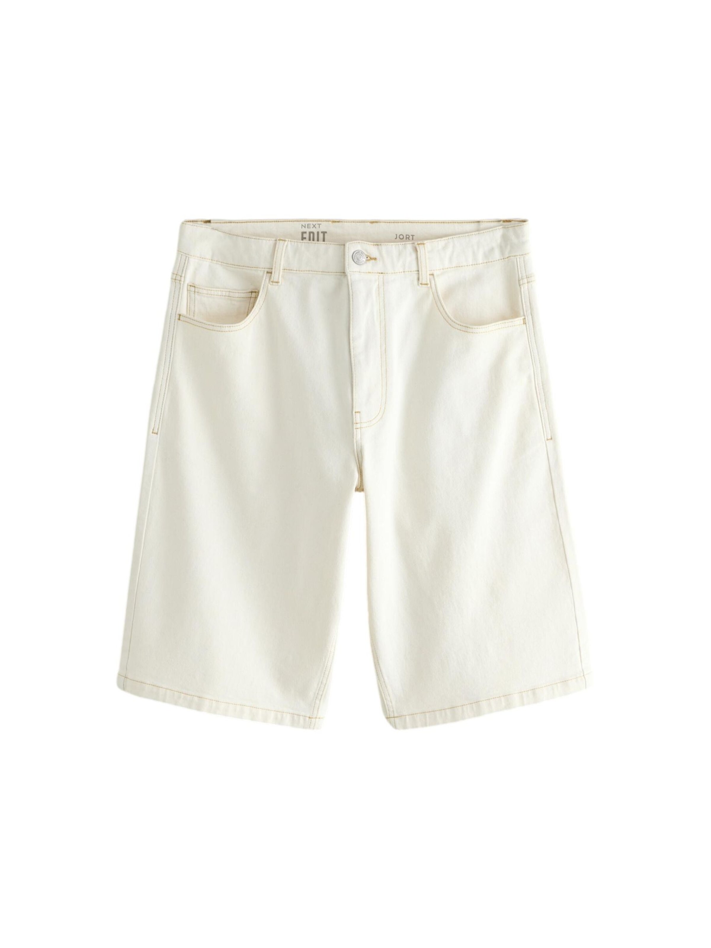 Next Wide Leg Shorts 'Jumbo' in Beige: Vorderseite