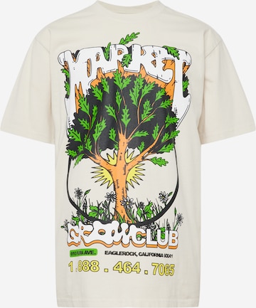 MARKET T-shirt 'Growclub' i vit: framsida