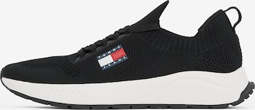 Tommy Jeans - Zapatillas deportivas bajas en negro: frente