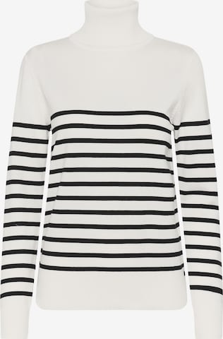 SAINT TROPEZ - Jersey 'Mila' en blanco: frente