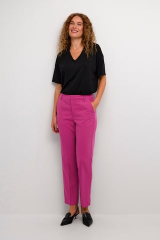 Regular Pantalon à plis 'Sakura' Kaffe en rose