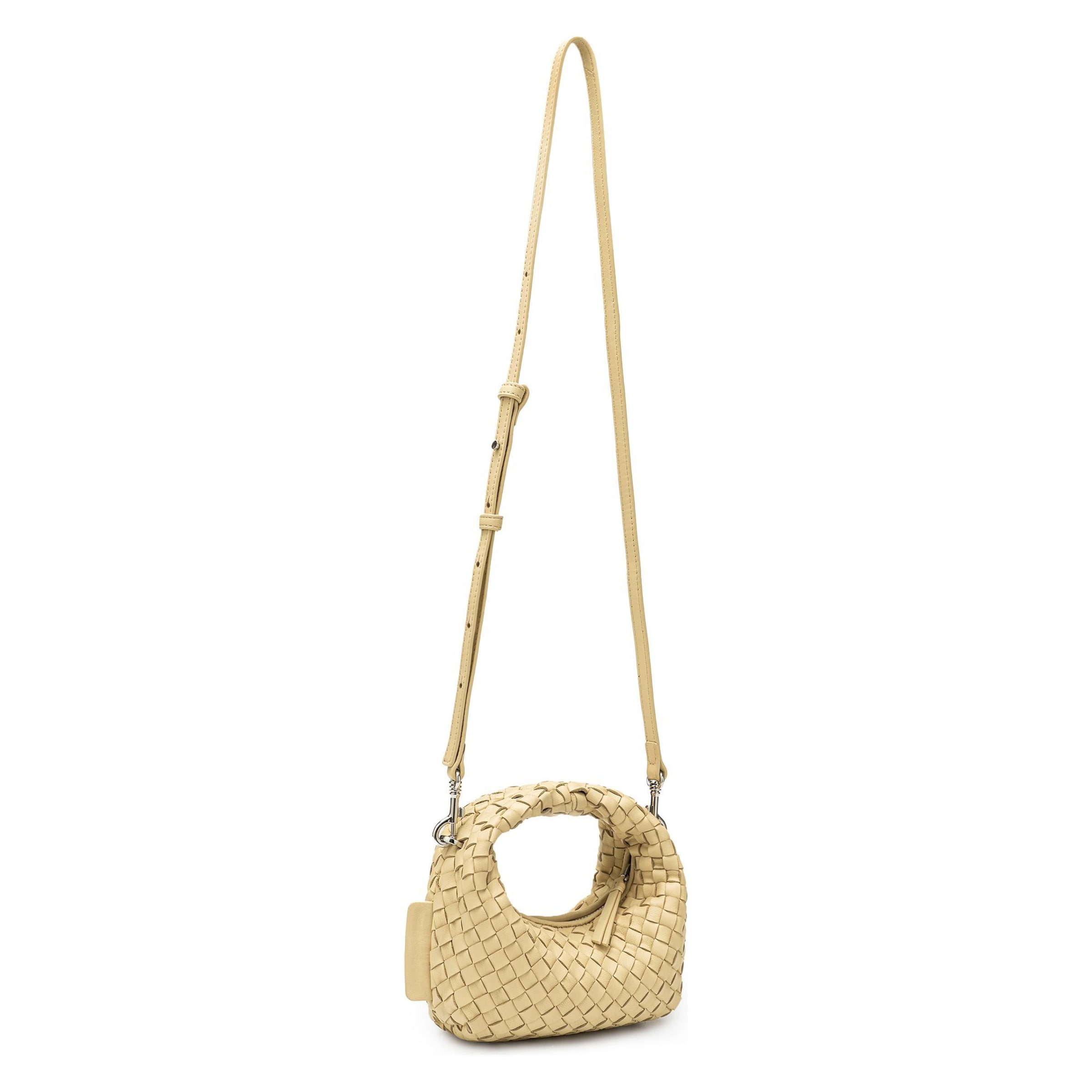 Les Visionnaires Handbag 'Greta Micro weave' in Yellow