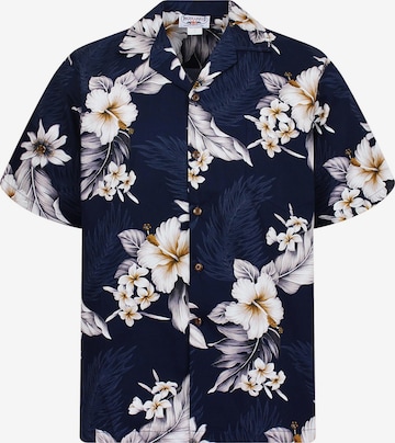 Pacific Legend Hemd 'Enzian' in Blau: Vorderseite