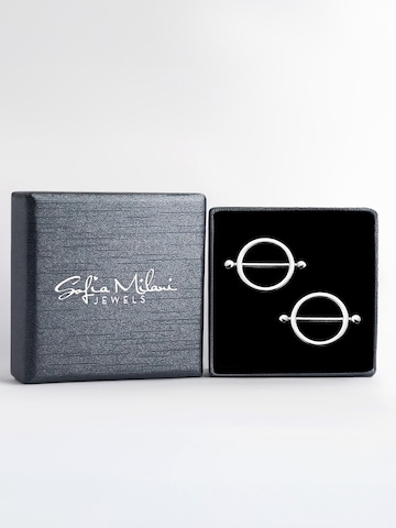 Sofia Milani Ohrringe 'Circle'‌‌‌‌ in Silber