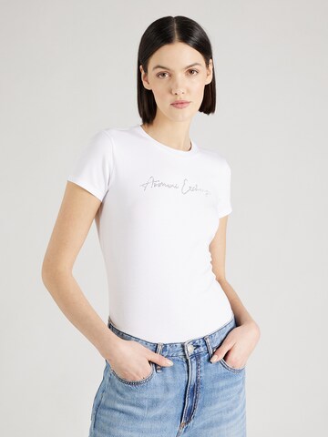 T-shirt ARMANI EXCHANGE en blanc : devant