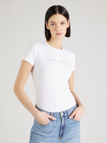 T-shirt ARMANI EXCHANGE en blanc : devant