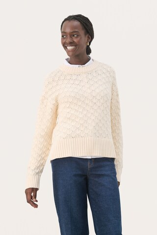 Part Two Sweater in White: front
