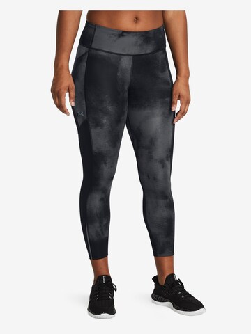 UNDER ARMOUR Skinny Workout Pants 'Fly Fast 3.0' in Black: front
