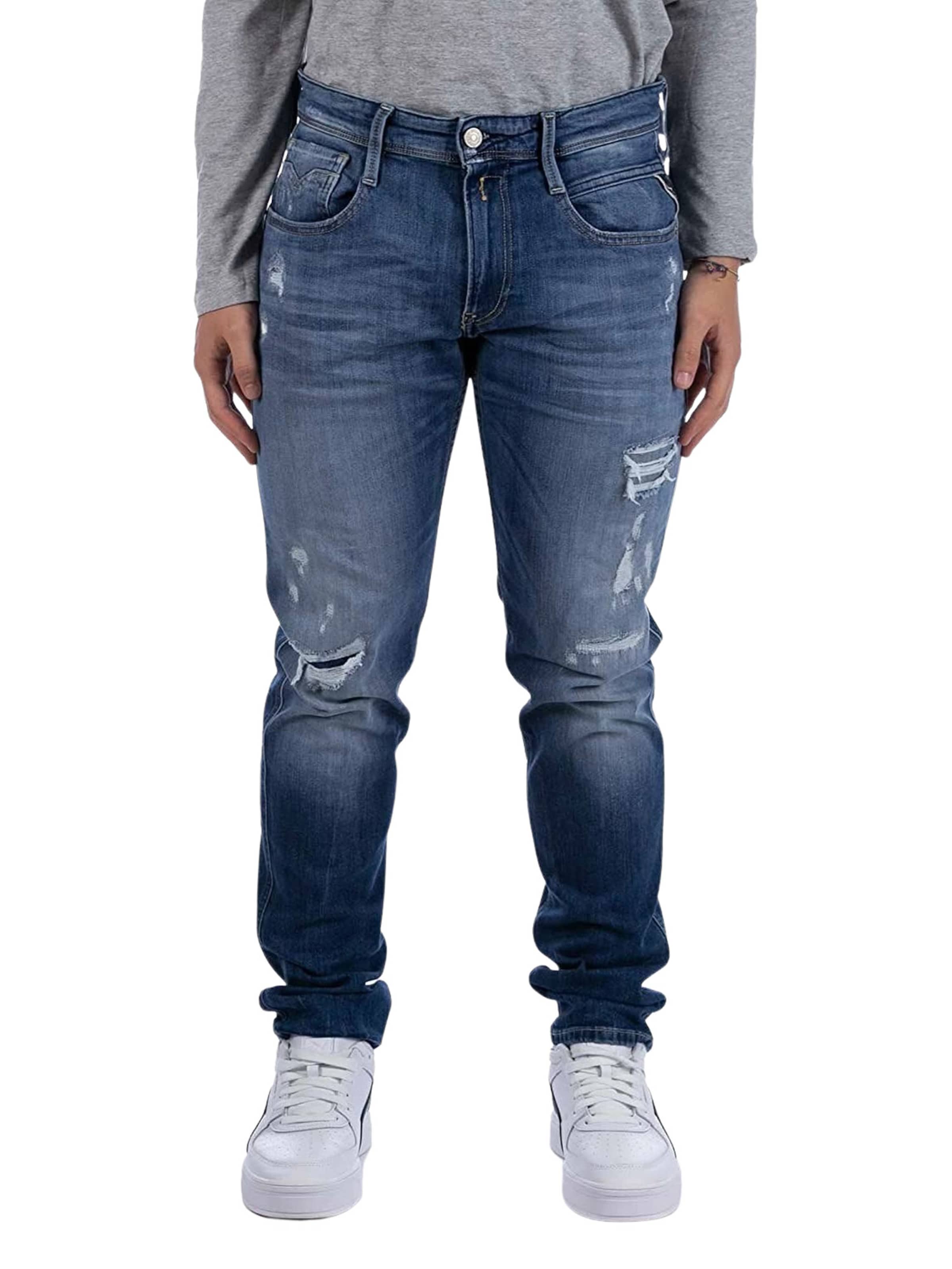 REPLAY Regular Jeans 'Anbass' i blå: framsida