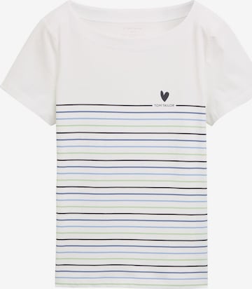 TOM TAILOR Shirt in Wit: voorkant